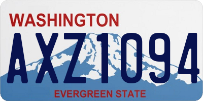 WA license plate AXZ1094