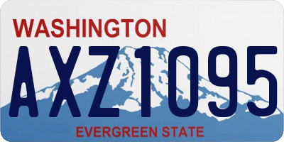 WA license plate AXZ1095