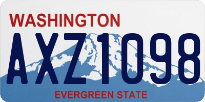 WA license plate AXZ1098