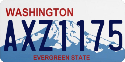 WA license plate AXZ1175