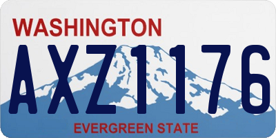WA license plate AXZ1176