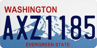 WA license plate AXZ1185