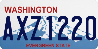 WA license plate AXZ1220