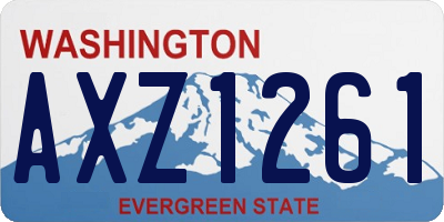 WA license plate AXZ1261