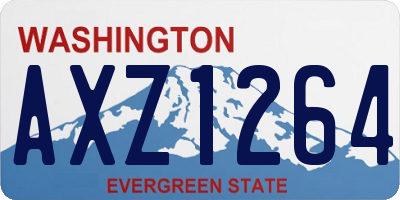 WA license plate AXZ1264