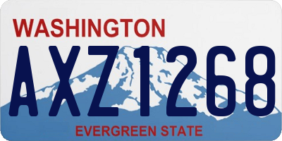 WA license plate AXZ1268