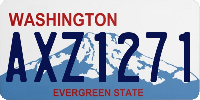 WA license plate AXZ1271