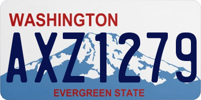 WA license plate AXZ1279