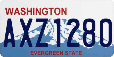WA license plate AXZ1280