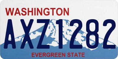 WA license plate AXZ1282