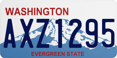 WA license plate AXZ1295