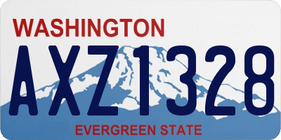 WA license plate AXZ1328
