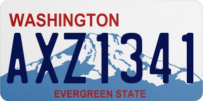 WA license plate AXZ1341