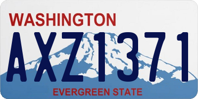 WA license plate AXZ1371