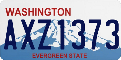 WA license plate AXZ1373