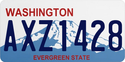 WA license plate AXZ1428
