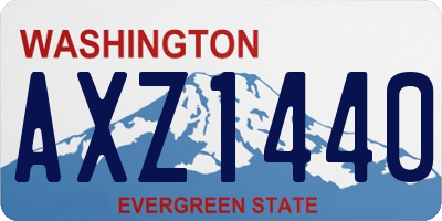 WA license plate AXZ1440
