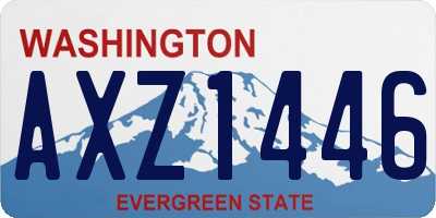 WA license plate AXZ1446