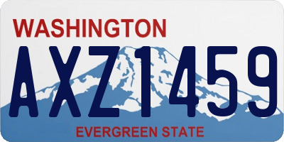 WA license plate AXZ1459