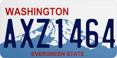 WA license plate AXZ1464