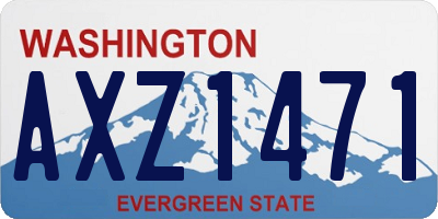 WA license plate AXZ1471