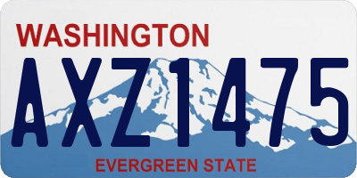 WA license plate AXZ1475