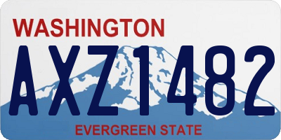 WA license plate AXZ1482