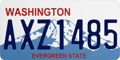 WA license plate AXZ1485