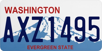 WA license plate AXZ1495