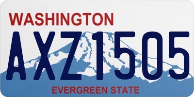 WA license plate AXZ1505
