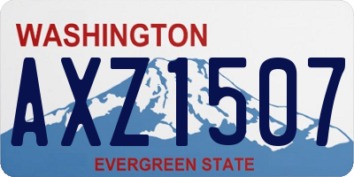 WA license plate AXZ1507