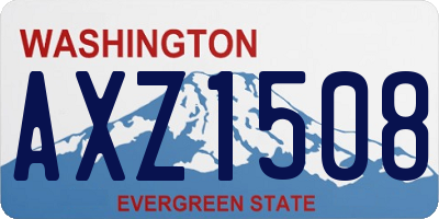WA license plate AXZ1508