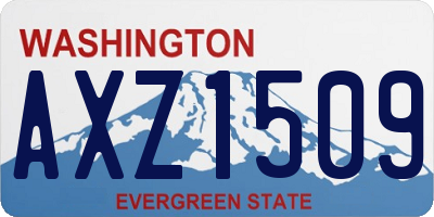 WA license plate AXZ1509