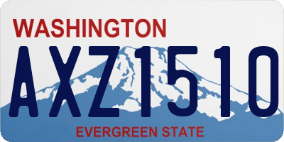 WA license plate AXZ1510