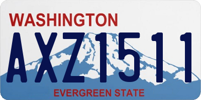 WA license plate AXZ1511