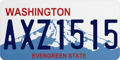 WA license plate AXZ1515
