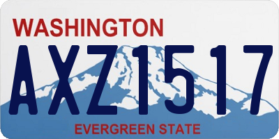 WA license plate AXZ1517