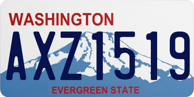 WA license plate AXZ1519