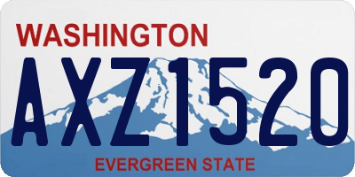 WA license plate AXZ1520
