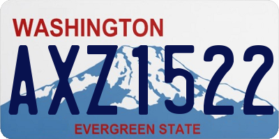 WA license plate AXZ1522