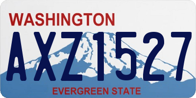 WA license plate AXZ1527