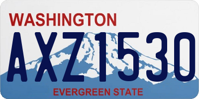 WA license plate AXZ1530