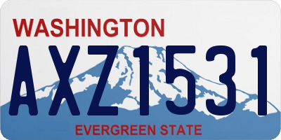 WA license plate AXZ1531