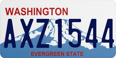WA license plate AXZ1544