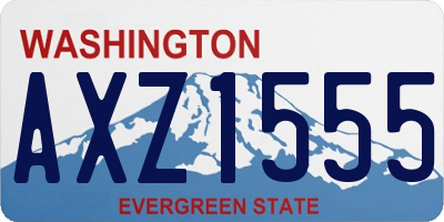 WA license plate AXZ1555