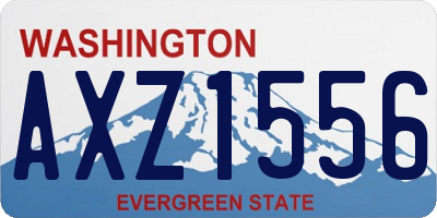 WA license plate AXZ1556