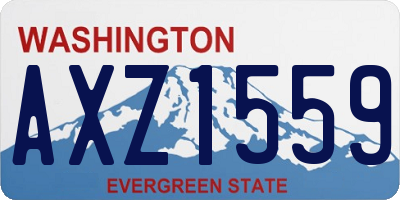 WA license plate AXZ1559