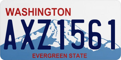 WA license plate AXZ1561