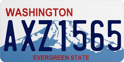 WA license plate AXZ1565