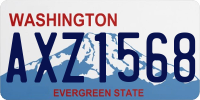 WA license plate AXZ1568